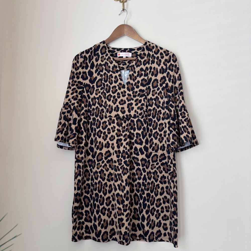 Jude Connally Leopard Print Megan Dress XS Maximalist